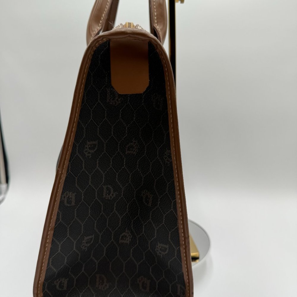 Christian Dior-Authentic- Vintage Tote Bag Honeycomb Pattern - Picture 3 of 13
